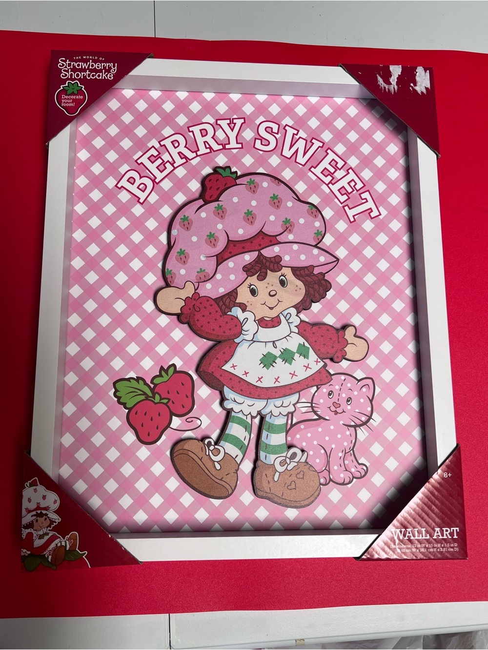 Strawberry Shortcake "Berry Sweet" Pink Wall Art